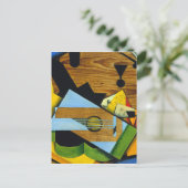 Nog steeds leven met gitaar Juan Gris Briefkaart (Staand voorkant)