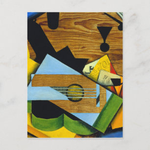 Nog steeds leven met gitaar Juan Gris Briefkaart