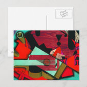Nog steeds leven met gitaar Juan Gris Briefkaart (Voorkant / Achterkant)