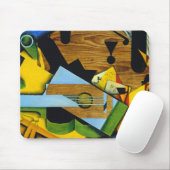 Nog steeds leven met gitaar Juan Gris Muismat (Met muis)