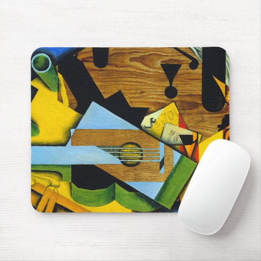 Nog steeds leven met gitaar Juan Gris Muismat (Met muis)