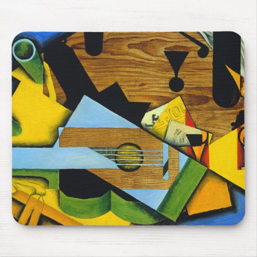 Nog steeds leven met gitaar Juan Gris Muismat (Voorkant)