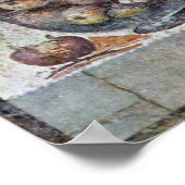 nog steeds leven met glazen stoom van fruit en vet poster (Hoek)