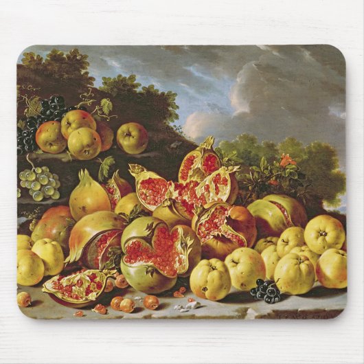 Nog steeds leven met granaatappels muismat (Voorkant)