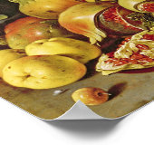 Nog steeds leven met granaatappels poster (Hoek)