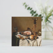 Nog steeds leven met ham, boeken en sierschepen (Staand voorkant)