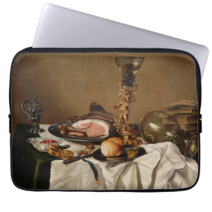 Nog steeds leven met ham, boeken en sierschepen laptop sleeve