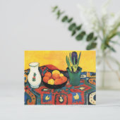 Nog steeds leven met Hyacinthe door August Macke Briefkaart (Staand voorkant)