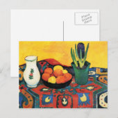Nog steeds leven met Hyacinthe door August Macke Briefkaart (Voorkant / Achterkant)