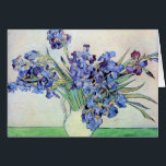 Nog steeds leven met Irises door Vincent van Gogh<br><div class="desc">Nog steeds: Vase met Irises door Vincent van Gogh is een kunstpost van impressionisme, maar het schilderen van florale natuur blijft leven. Een bouquet van lavender bebaarde irisbloemen uit een lentuin. De vaas is gevormd als een pitcher en vol liefde en romance paarse bloei. Over de kunstenaar: Vincent Willem van...</div>