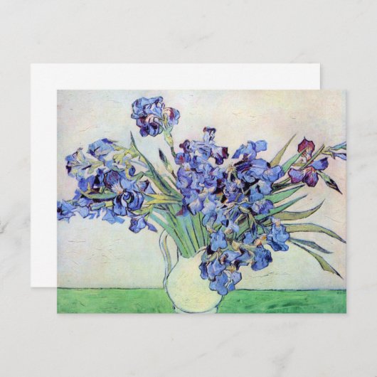 Nog steeds leven met Irises door Vincent van Gogh (Voorkant / Achterkant)