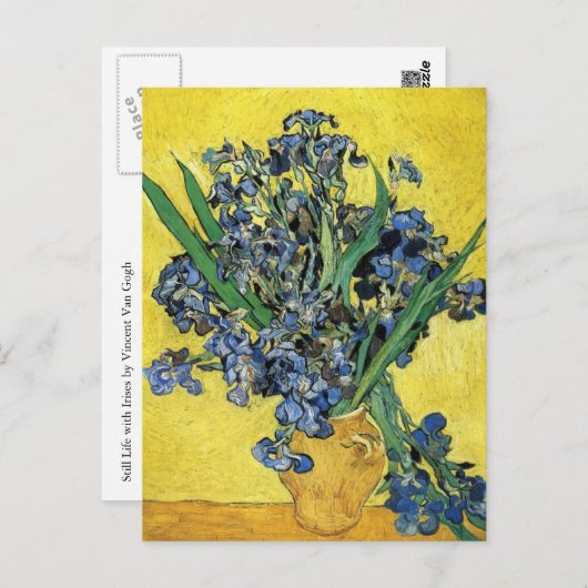 Nog steeds leven met Irises door Vincent Van Gogh Briefkaart (Voorkant / Achterkant)
