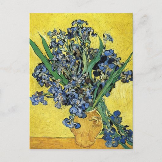 Nog steeds leven met Irises door Vincent Van Gogh Briefkaart (Voorkant)