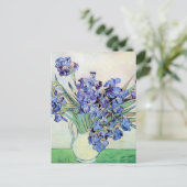 Nog steeds leven met Irises door Vincent van Gogh Briefkaart (Staand voorkant)