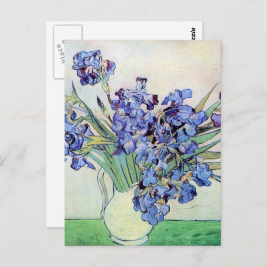 Nog steeds leven met Irises door Vincent van Gogh Briefkaart (Voorkant / Achterkant)
