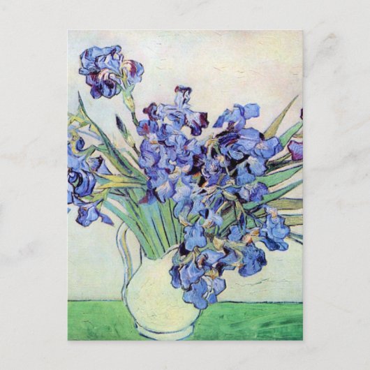 Nog steeds leven met Irises door Vincent van Gogh Briefkaart (Voorkant)