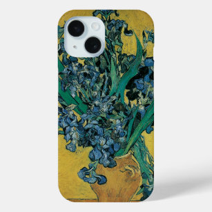 Nog steeds leven met Irises door Vincent van Gogh iPhone 15 Case