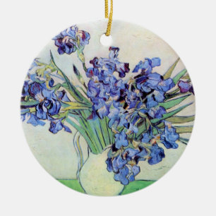 Nog steeds leven met Irises door Vincent van Gogh Keramisch Ornament