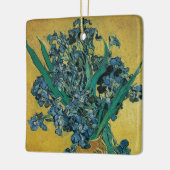 Nog steeds leven met Irises door Vincent van Gogh Keramisch Ornament (Links)