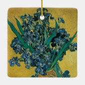 Nog steeds leven met Irises door Vincent van Gogh Keramisch Ornament (Achterkant)