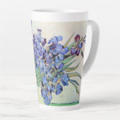 Nog steeds leven met Irises door Vincent van Gogh Latte Mok (Rechterhoek)