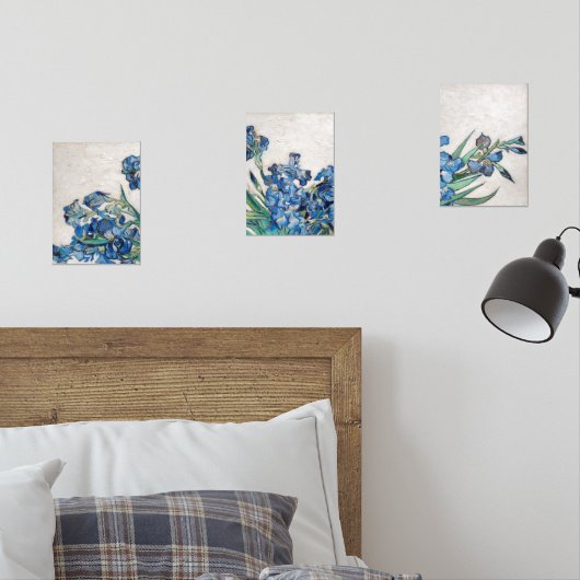 Nog steeds leven met Irises door Vincent van Gogh Muurkunst Sets (Slaapkamer)