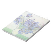 Nog steeds leven met Irises door Vincent van Gogh Notitieblok (Linkerzijde)