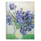 Nog steeds leven met Irises door Vincent van Gogh Notitieboek (Voorkant)