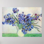 Nog steeds leven met Irises door Vincent van Gogh Poster (Voorkant)
