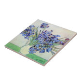 Nog steeds leven met Irises door Vincent van Gogh Tegeltje (Zijkant)