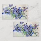 Nog steeds leven met Irises door Vincent van Gogh Visitekaartje (Voorkant / Achterkant)