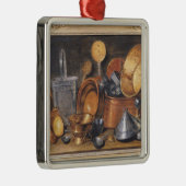 Nog steeds leven met keukengereedschap metalen ornament (Rechts)