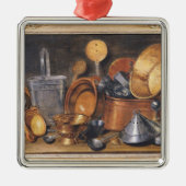 Nog steeds leven met keukengereedschap metalen ornament (Voorkant)