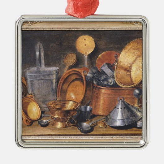 Nog steeds leven met keukengereedschap metalen ornament (Voorkant)