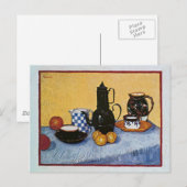 Nog steeds leven met koffie van Vincent Van Gogh Briefkaart (Voorkant / Achterkant)