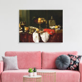 Nog steeds leven met kreeft canvas afdruk (Insitu (Woonkamer))