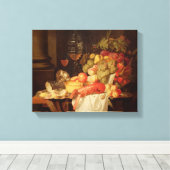 Nog steeds leven met Lobster Canvas Afdruk (Insitu (Houten vloer))