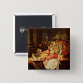 Nog steeds leven met Lobster Vierkante Button 5,1 Cm (Voorkant /achterkant)