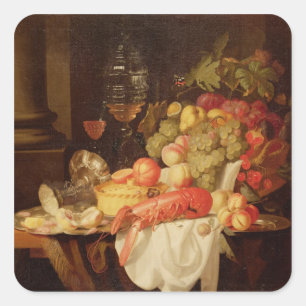 Nog steeds leven met Lobster Vierkante Sticker