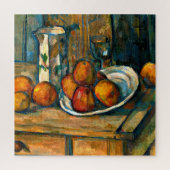 Nog steeds leven met melk Jug en fruit van Cezanne Legpuzzel (Verticaal)
