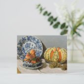 Nog steeds leven met Melon Claude Monet Briefkaart (Staand voorkant)