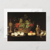 Nog steeds leven met oesters briefkaart (Voorkant / Achterkant)