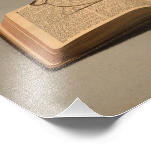 Nog steeds leven met open bril en leesbril foto afdruk (Hoek)