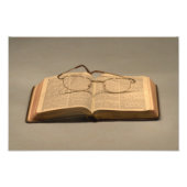 Nog steeds leven met open bril en leesbril foto afdruk (Voorkant)