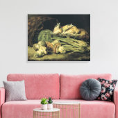 Nog steeds leven met paddenstoelen canvas afdruk (Insitu (Woonkamer))