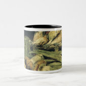 Nog steeds leven met paddenstoelen tweekleurige koffiemok (Center)