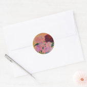 Nog steeds leven met Peony bouquet Ronde Sticker (Envelop)