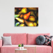 Nog steeds leven met peren canvas afdruk (Insitu (Woonkamer))