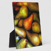 Nog steeds leven met peren fotoplaat (Zijkant)