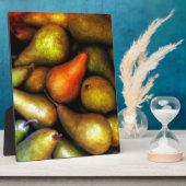 Nog steeds leven met peren fotoplaat (Zijkant)